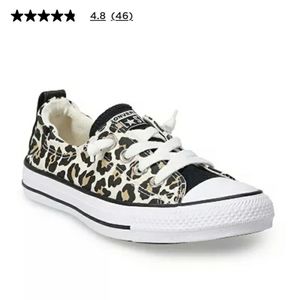 Women's Converse Chuck Taylor All Star Shoreline Leopard Shoes Size 11